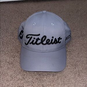 Titleist Light Gray Cap with Black Logo
